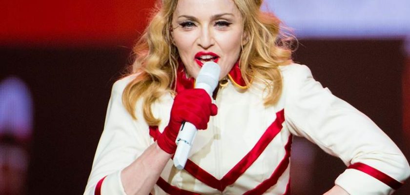 PHILADELPHIA, PA - AUGUST 28: Madonna performs at the MDNA North America Tour Opener at the Wells Fargo Center August 28, 2012 in Philadelphia, Pennsylvania. (Photo by Jeff Fusco/Getty Images)