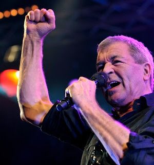 Ian Gillan, singer of British Rockband Deep Purple, performs on the main stage during the Caribana Openair Festival, in Crans-sur-Nyon, Western Switzerland, Wednesday, June 9, 2010. (AP Photo/Keystone/Martial Trezzini)