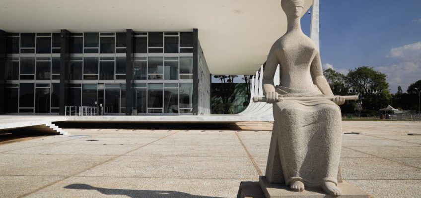 Supremo Tribunal Federal (STF) Estátua da Justiça. | Sérgio Lima/Poder360 01.Ago.2022